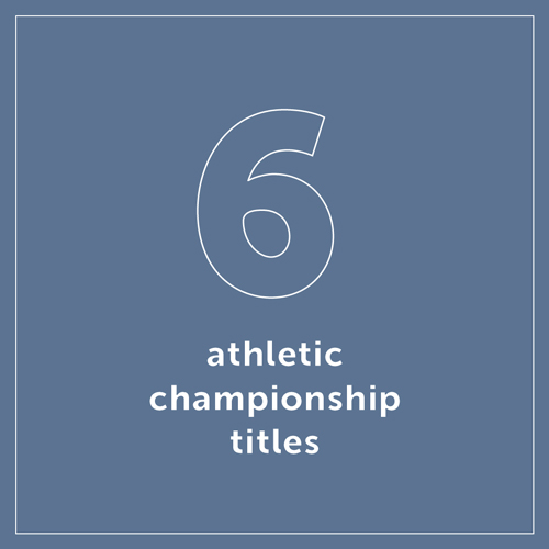 6 athletic championship titles