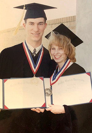 Picture of Tommy and Dionne Wilson at their graduation in May of 1996