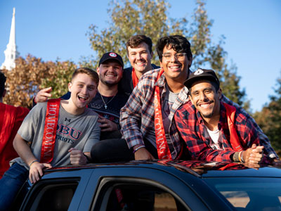 DBU's Homecoming Court participates in Saturday's parade